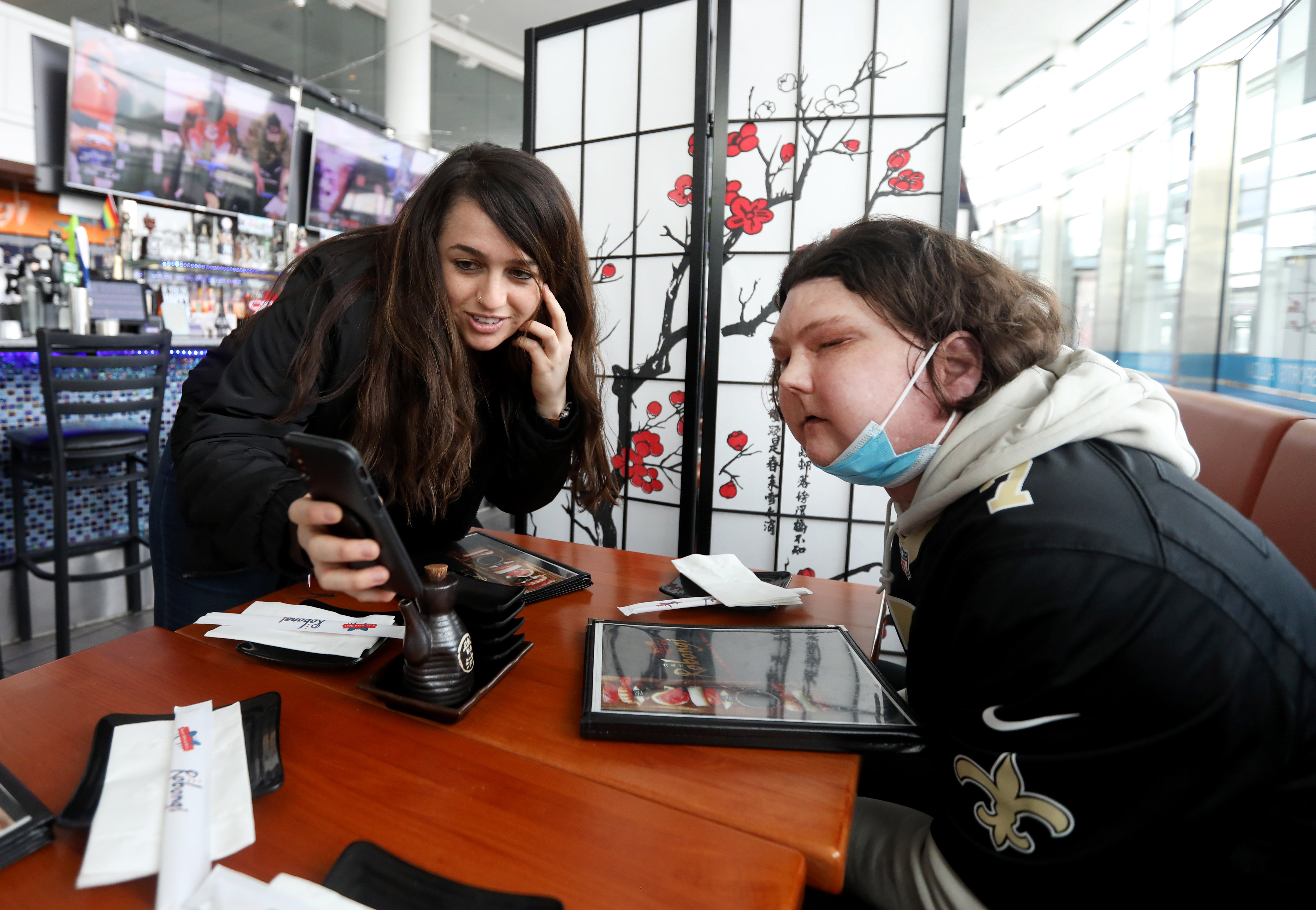 Joe with his girlfriend, Jessica